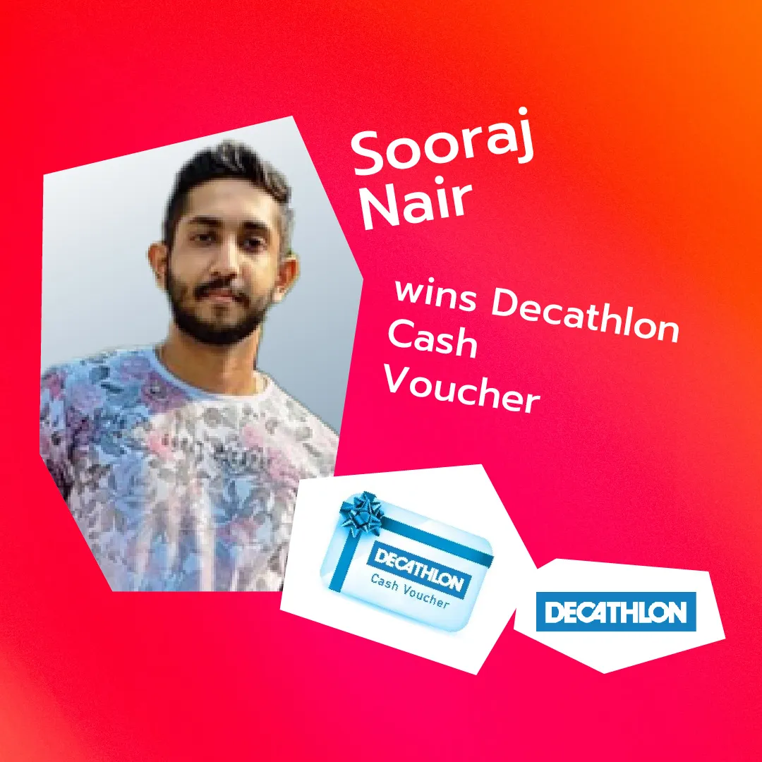 online contest in india winner post sooraj nair