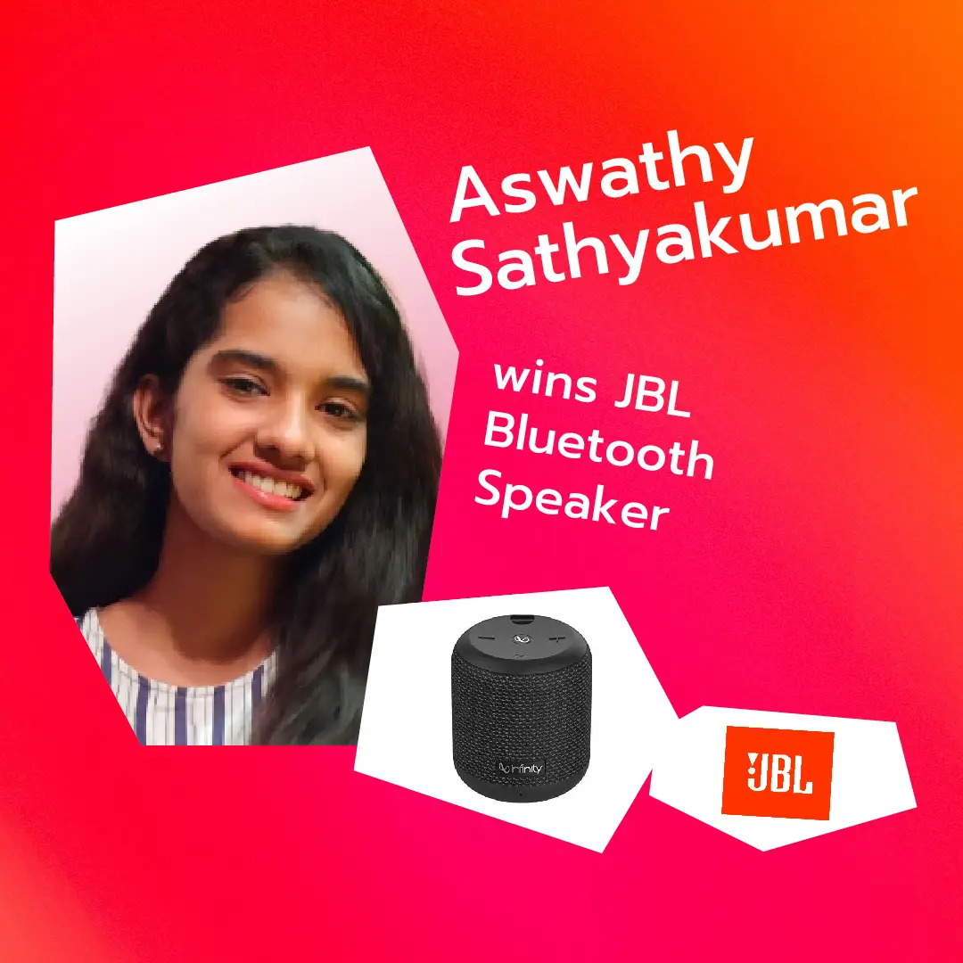 online contest in india winner post aswathy sathyakumar