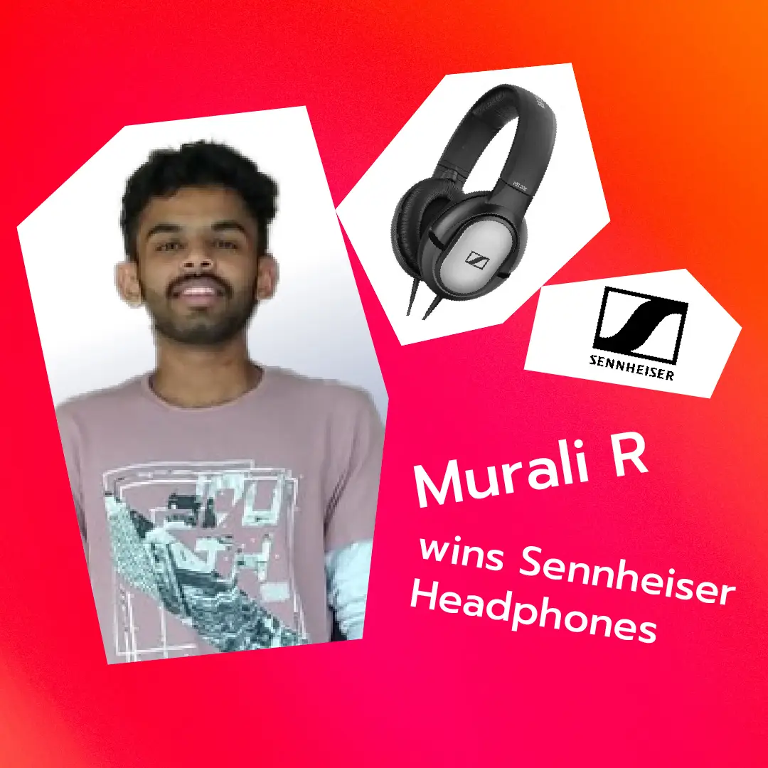 online contest in india winner post murali r